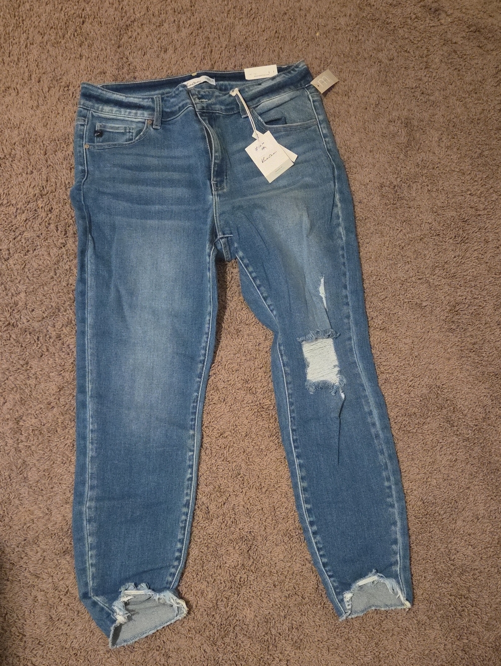 Women’s Distressed Blue Jeans